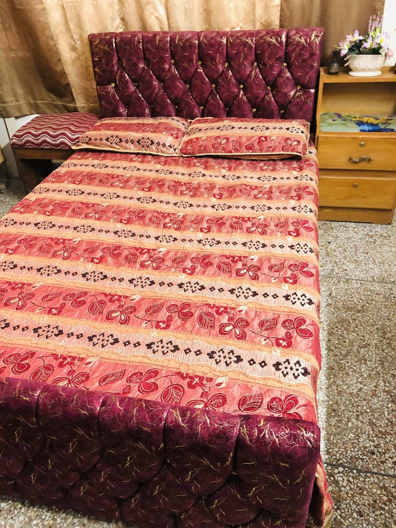 Single bed with side table 1