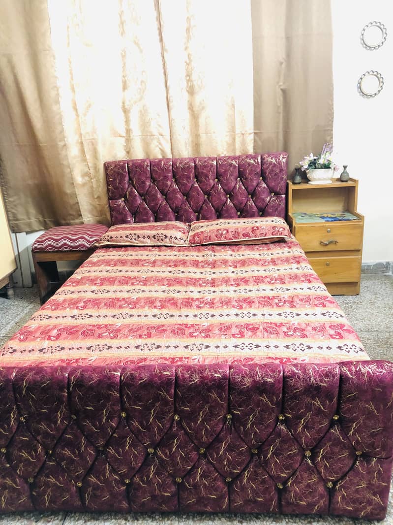 Single bed with side table 6