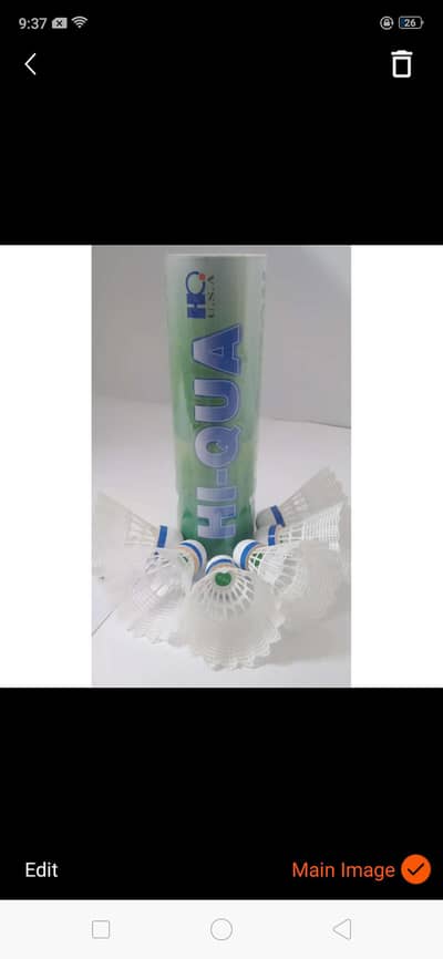Pack of 6-Hi-Qua Badminton plastic shuttlecock High Quality