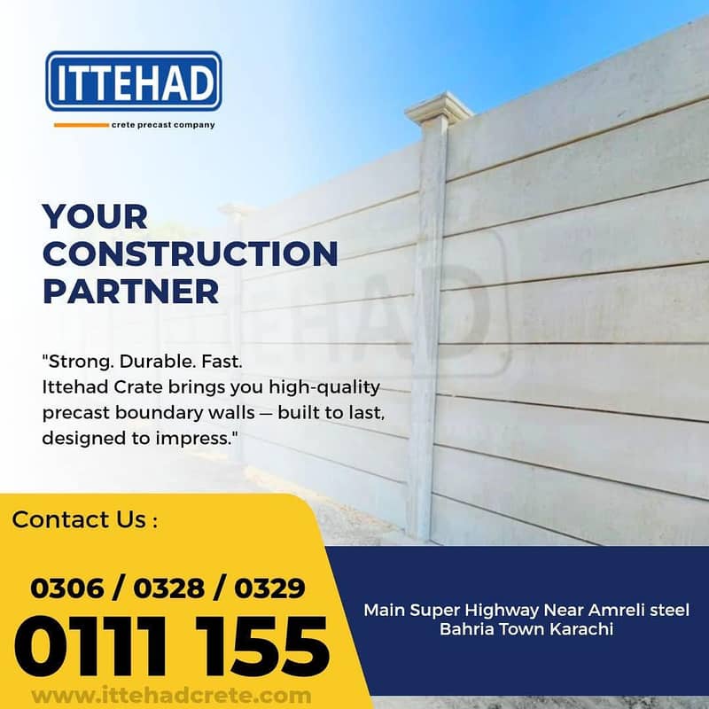 Precast boundary wall 0
