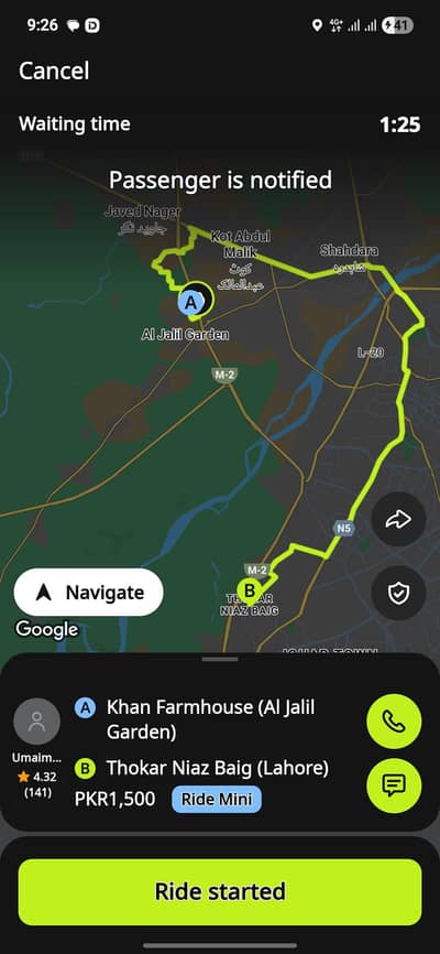 Driver for (INDRIVE / YANGO)  ڈرائیور فار