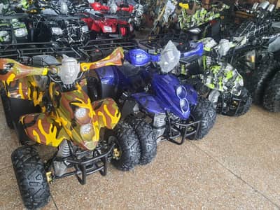 New stock fuel atv quad 4 wheels delivery all Pakistan