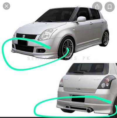 Suzuki Swift, Vagnor And Toyota Vitz Body kits