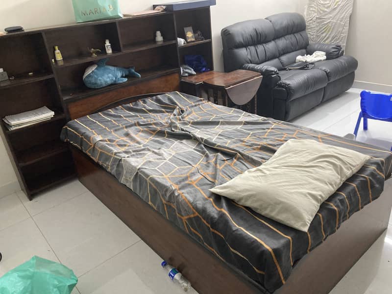 Real solid wood single bed 3