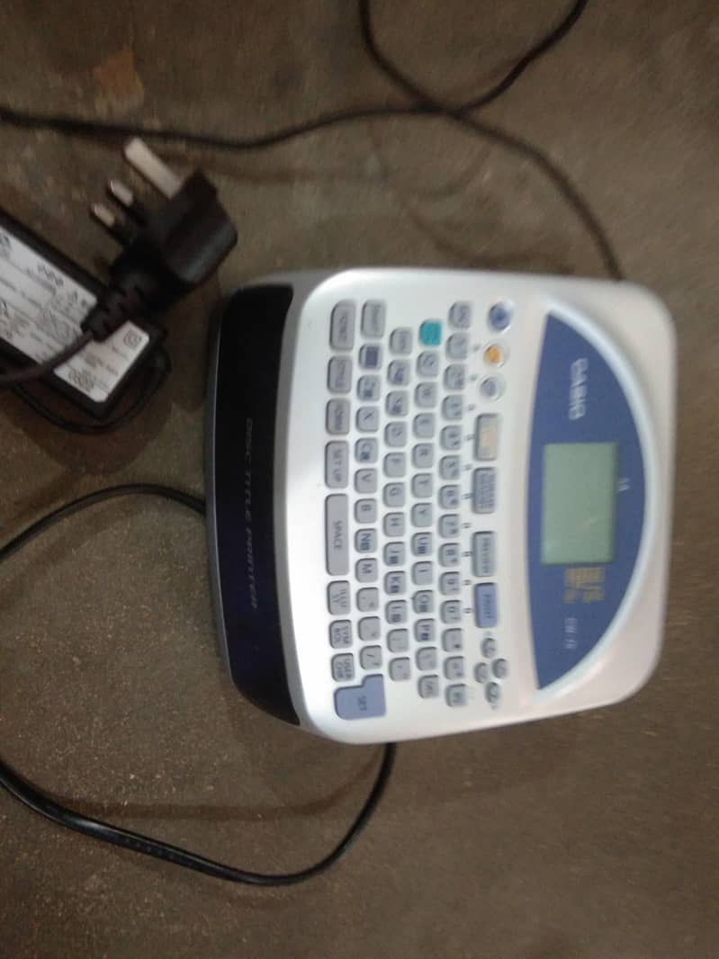 Casio disk title printer CW75 4