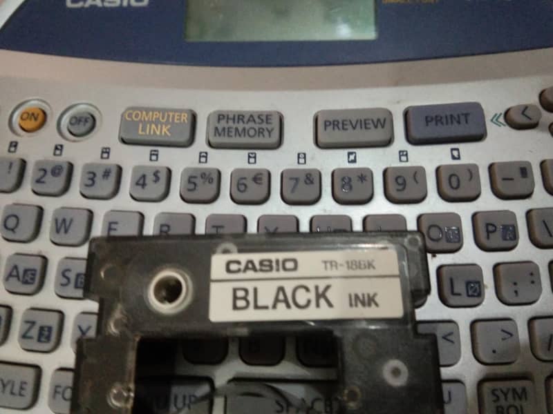 Casio disk title printer CW75 5