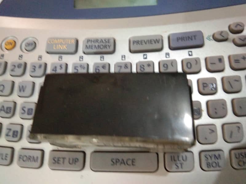 Casio disk title printer CW75 6