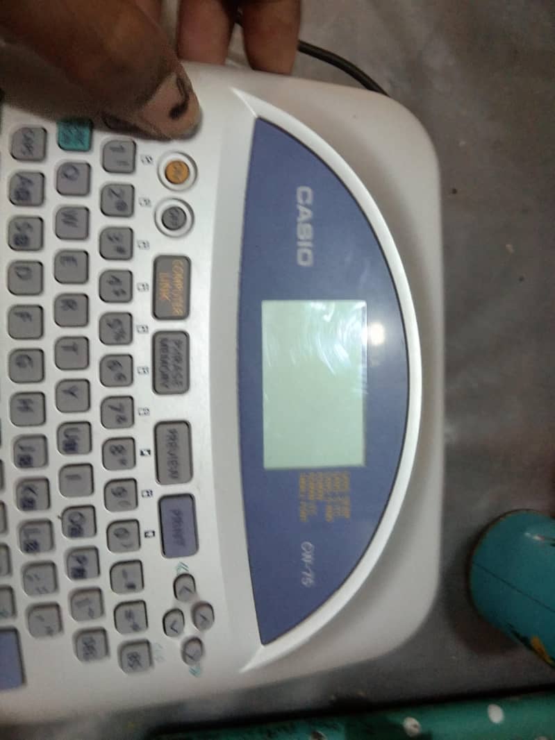 Casio disk title printer CW75 9