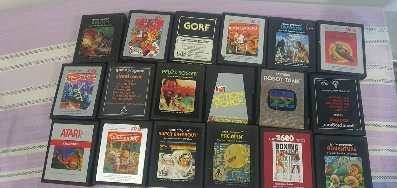 Atari 2600 carts tested 0