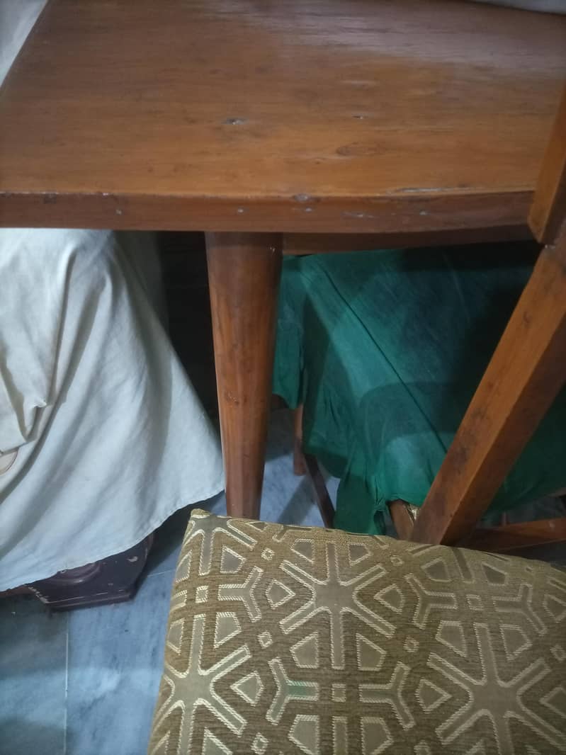 Dining table with solid chairs 1