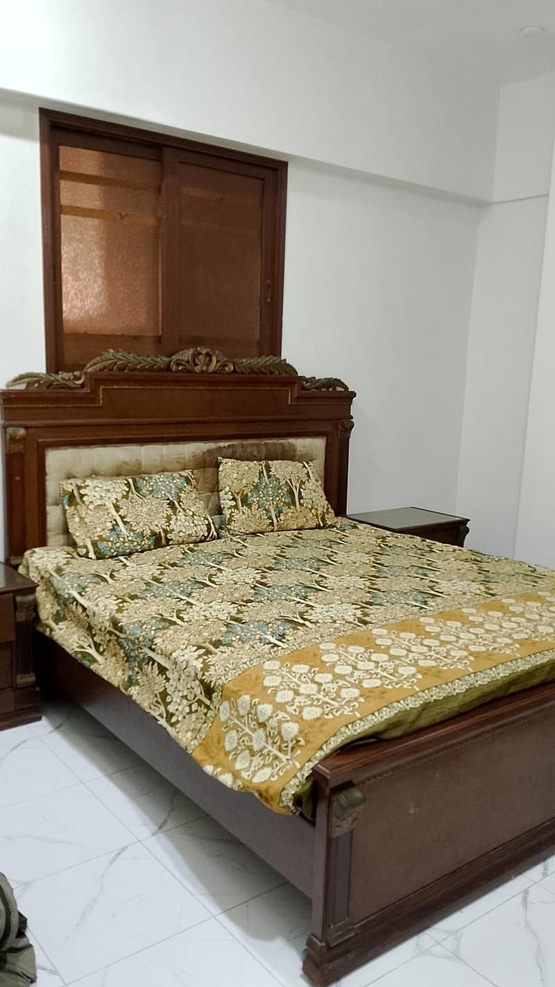 bed with side table 3