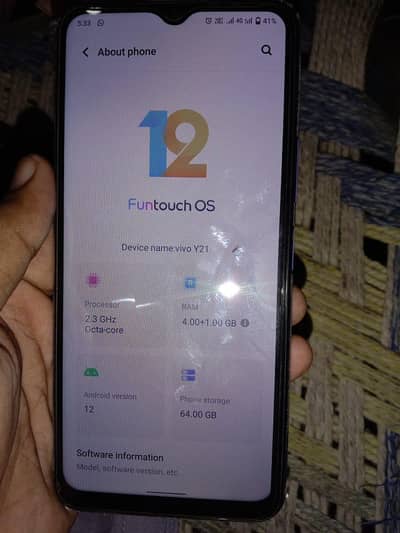 VIVO Y21 4+1/64 New Condition