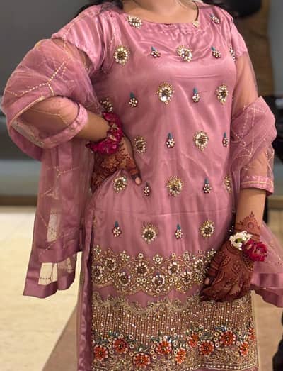 gharara shirt of silk large size