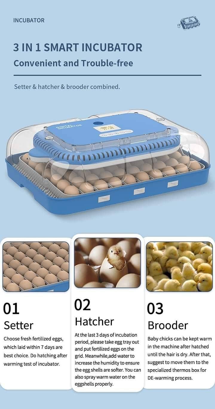 Automatic Egg Incubator | Egg Hatching Machine | Incubator | Brooder 12