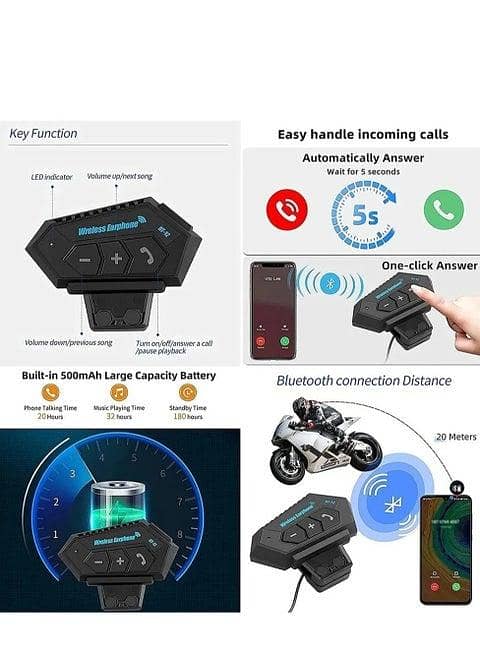 Helmet Bluetooth Intercom 1