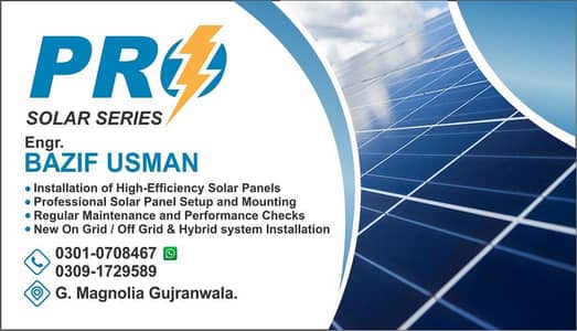Professional Solar services