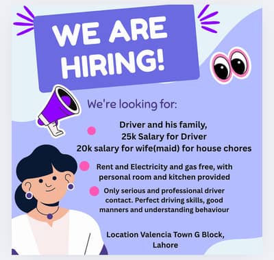 Driver+Maid Job Full Time