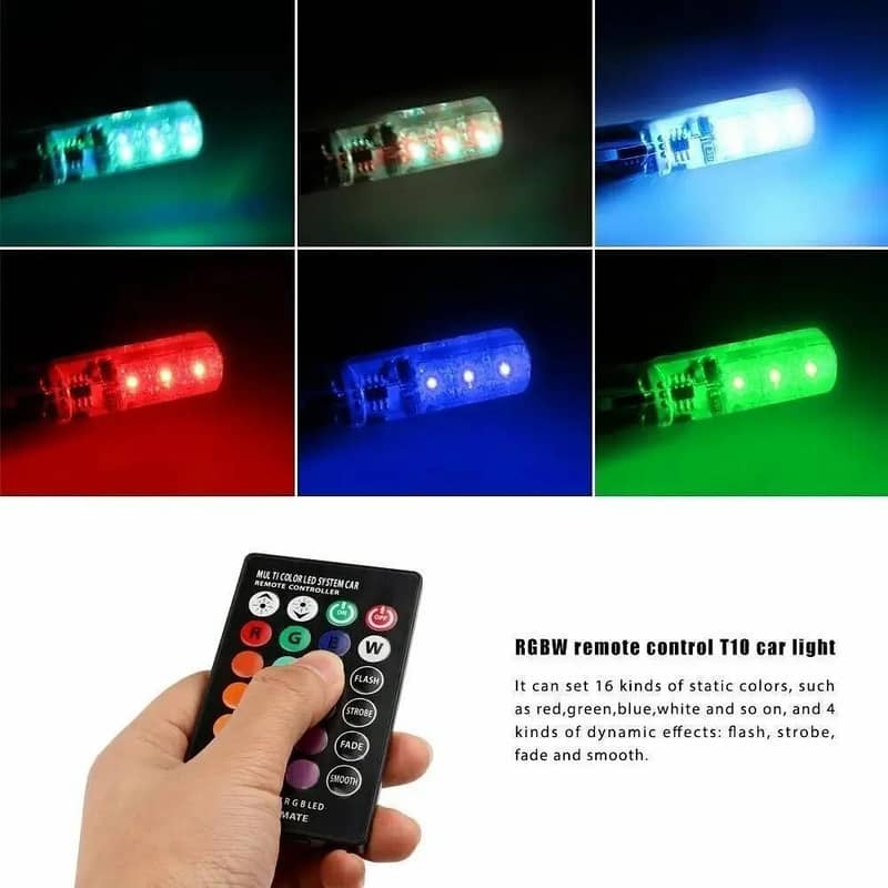 remote control Led lights for car 4