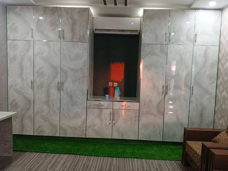 wardrobe design,wall panel,master wall,3d panel,febric wallpaper,bedro 0