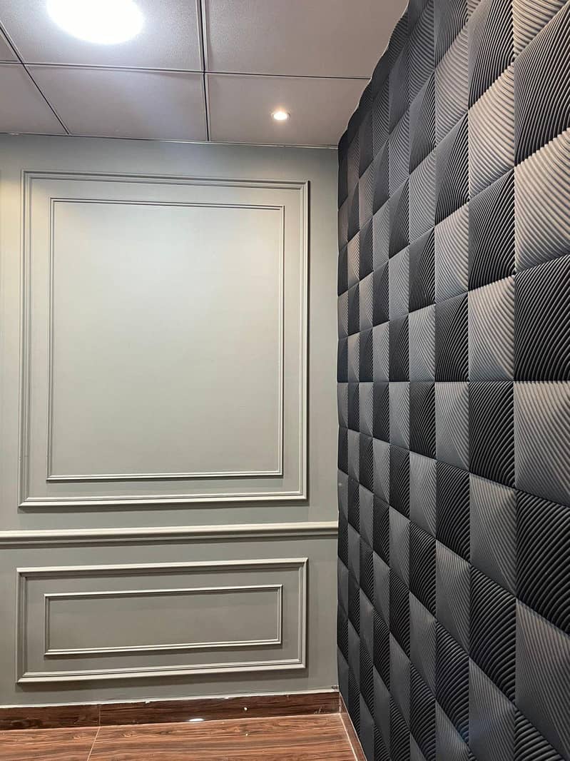 wardrobe design,wall panel,master wall,3d panel,febric wallpaper,bedro 8