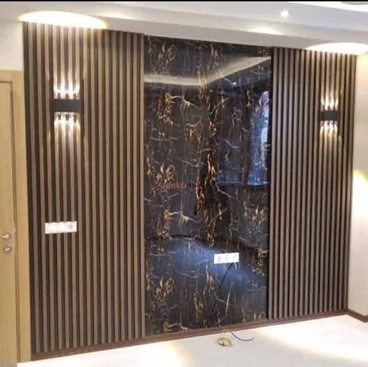 wardrobe design,wall panel,master wall,3d panel,febric wallpaper,bedro 12
