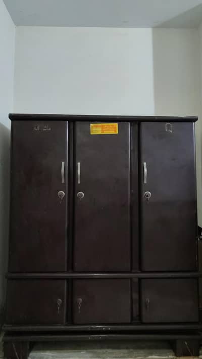 iron safe almari with 3 doors