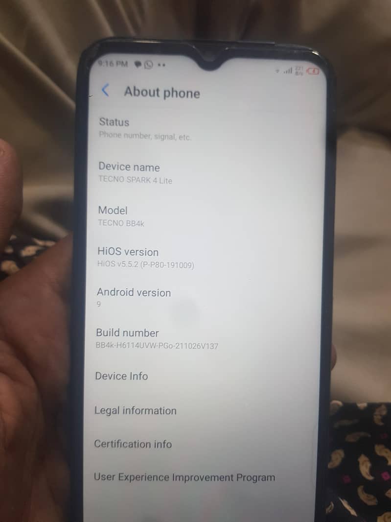 Techno spark 4 lite 2/32 hotspot phone 3