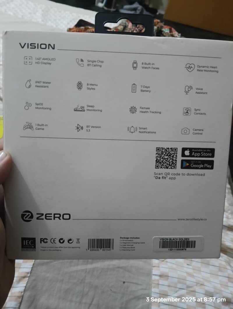 Zero Vision Smartwatch AMOLED always on display 4