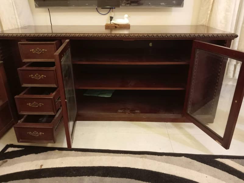 tv console solid wood 1
