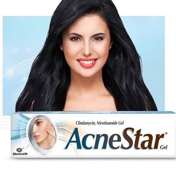 Acne Star Gel with Clindamycin & Nicotinamide | Quick Relief Gel for Acne, Redness & Oily Skin