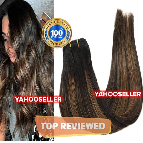 30-Inch Black Ombre Hair Extension by Best Style - Perm and Washable