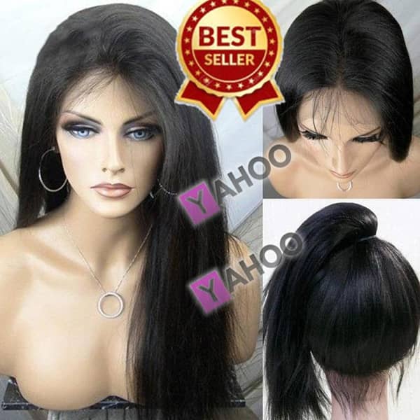 Natural Black Full Head Hair Wig for Women