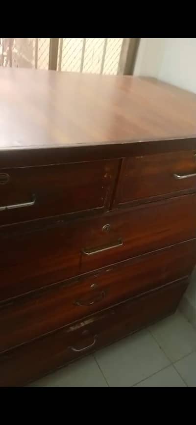 drawers table made of wood