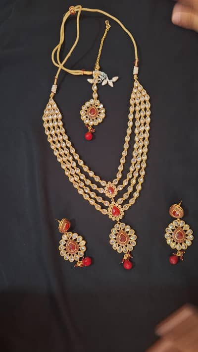 Wedding Indian Zircon Polki Set