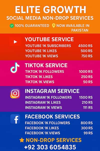 TikTok followers likes views, Instagram, YouTube, Facebook services