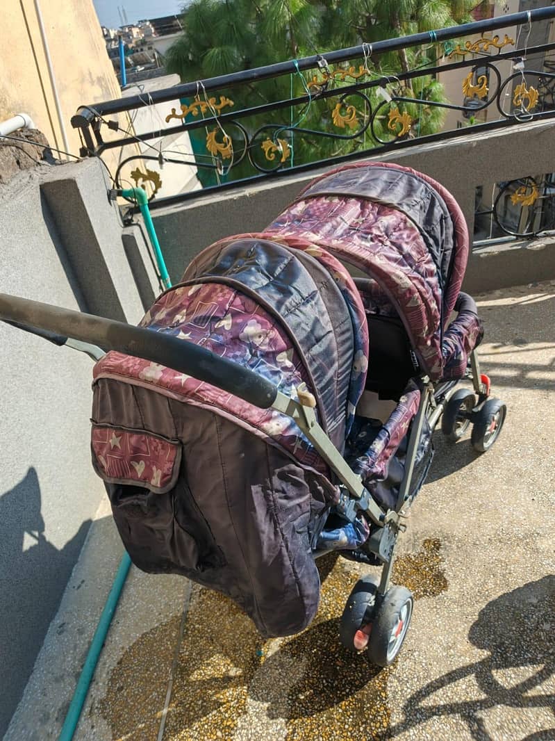 double seat pram 2