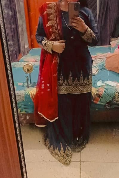 3pc lawn gharara