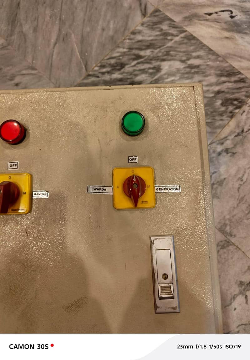 Generator Auto panel switch( Auto Change over) 1