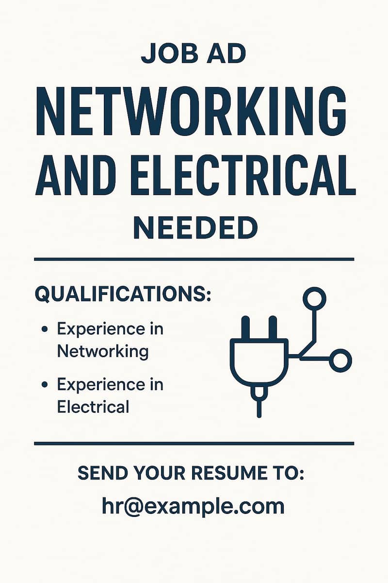 Networking & cctv & electrical 0