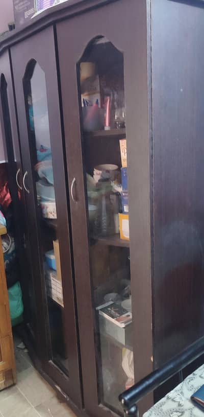 wooden wordrobe/ showcase