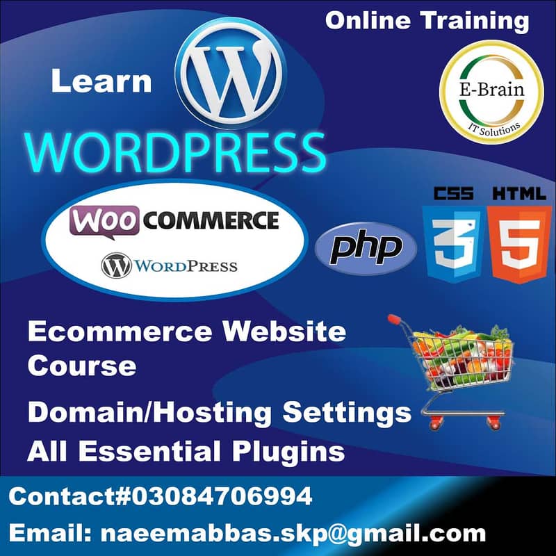 Learn Ecommerce Website in Wordpress using Woocommerce 0