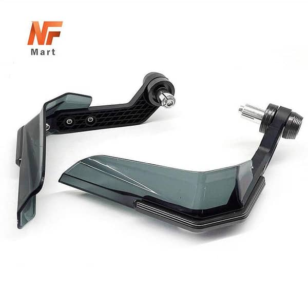 Motorcycle Hand Guard Aluminum Alloy + ABS Plastic Crystal Shade Lever Guard All Colors For 7/8 inches Handle Bars Black