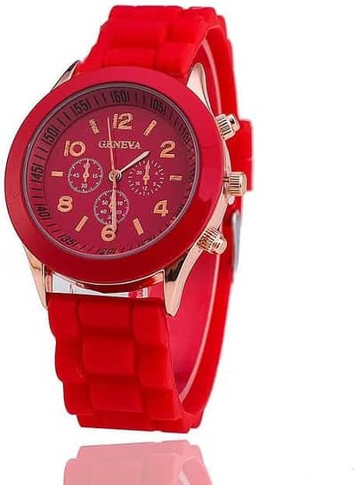 Women Watch Fashion Silicone Band Quartz Wrist Watch