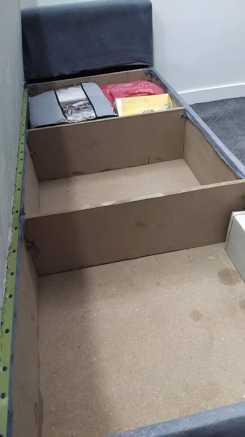 L shape storage sofa 1