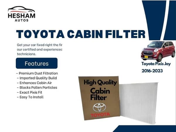 Toyota Pixis Joy Cabin Filter for 2016-2023 - Premium Quality