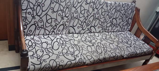 wooden sofa set