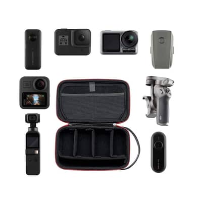 TELESIN Carrying Case Organizer for Go Pro Insta360 DJI Camera