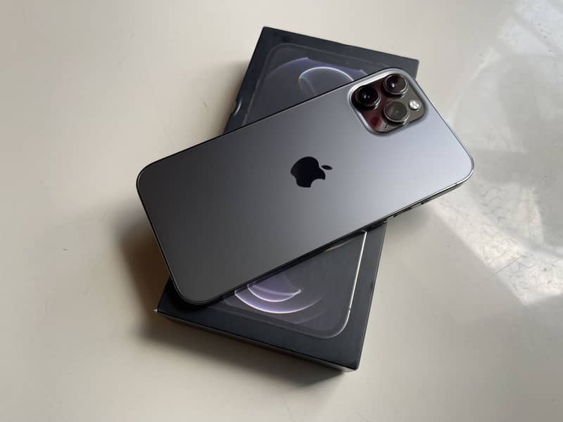 Complete BOX JUST LIKE NEW iPhone 12 Pro MAX 256gb Grey NON PTA ...