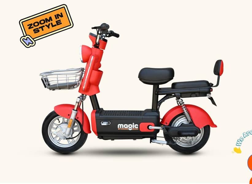 Crown Magic Electric Scooty 2025 Model New Zero Meter 1