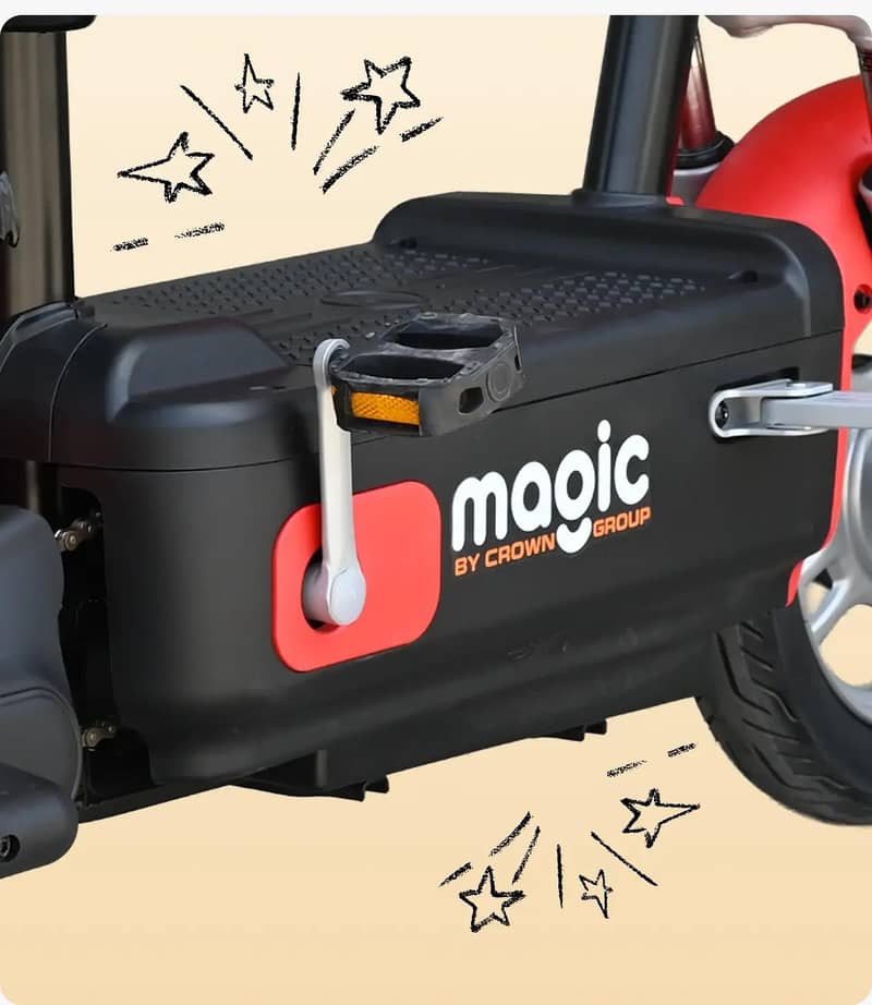 Crown Magic Electric Scooty 2025 Model New Zero Meter 8